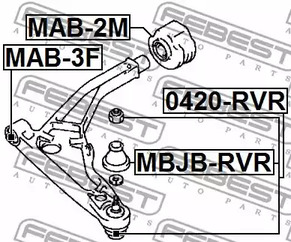 Фото MAB3F Подвеска FEBEST {forloop.counter}}