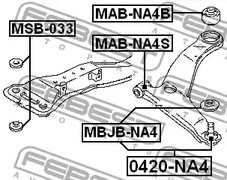 Фото MABNA4S Подвеска FEBEST {forloop.counter}}