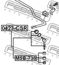 Фото MSB736 Подвеска FEBEST {forloop.counter}}