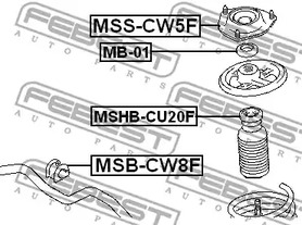 Фото MSSCW5F Подвеска FEBEST {forloop.counter}}