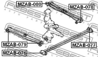 Фото MZAB080 Подвеска FEBEST {forloop.counter}}