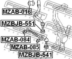 Фото MZAB085 Подвеска FEBEST {forloop.counter}}