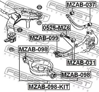 Фото MZAB098KIT Подвеска FEBEST {forloop.counter}}