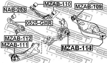 Фото MZAB109 Подвеска FEBEST {forloop.counter}}