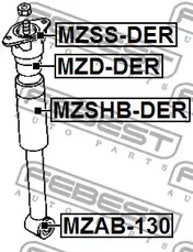 Фото MZAB130 Втулка FEBEST {forloop.counter}}