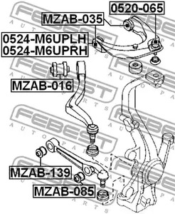 Фото MZAB139 Подвеска FEBEST {forloop.counter}}