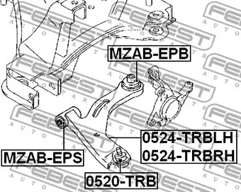 Фото MZABEPS Подвеска FEBEST {forloop.counter}}