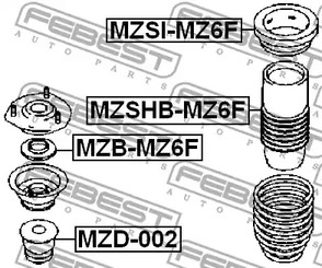 Фото MZD002 Амортизатор FEBEST {forloop.counter}}