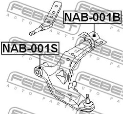 Фото NAB001S Подвеска FEBEST {forloop.counter}}