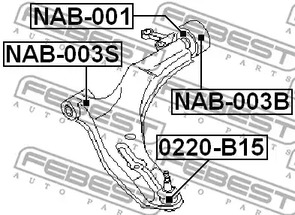 Фото NAB003B Подвеска FEBEST {forloop.counter}}