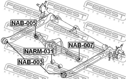 Фото NAB003 Подвеска FEBEST {forloop.counter}}