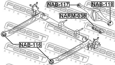 Фото NAB117 Подвеска FEBEST {forloop.counter}}