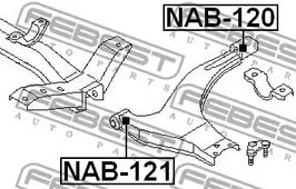 Фото NAB121 Подвеска FEBEST {forloop.counter}}