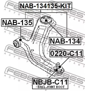 Фото NAB134135KIT Подвеска FEBEST {forloop.counter}}