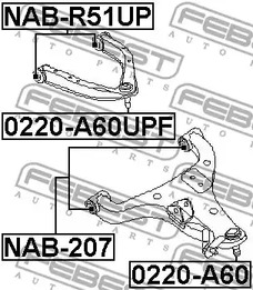 Фото NAB207 Подвеска FEBEST {forloop.counter}}