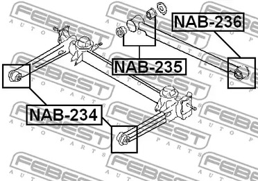 Фото NAB235 Подвеска FEBEST {forloop.counter}}