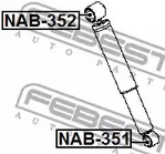 Фото NAB351 Втулка FEBEST {forloop.counter}}