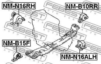 Фото NMB10RR Подвеска FEBEST {forloop.counter}}