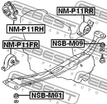 Фото NMP11FR Подвеска FEBEST {forloop.counter}}