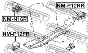 Фото NMP12FR Подвеска FEBEST {forloop.counter}}