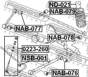 Фото NSB001 Подвеска FEBEST {forloop.counter}}