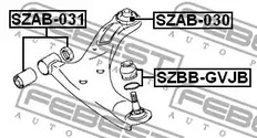 Фото SZAB031 Подвеска FEBEST {forloop.counter}}