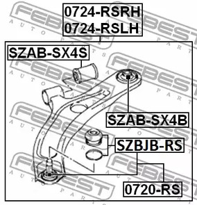 Фото SZABSX4B Подвеска FEBEST {forloop.counter}}