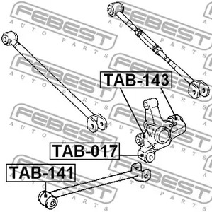 Фото TAB017 Втулка FEBEST {forloop.counter}}