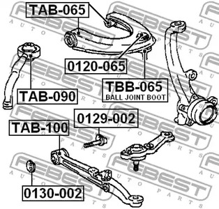 Фото TAB065 Подвеска FEBEST {forloop.counter}}