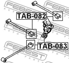 Фото TAB082 Втулка FEBEST {forloop.counter}}