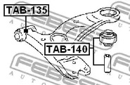 Фото TAB135 Подвеска FEBEST {forloop.counter}}