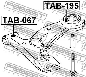 Фото TAB195 Подвеска FEBEST {forloop.counter}}