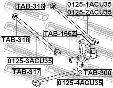 Фото TAB316 Подвеска FEBEST {forloop.counter}}