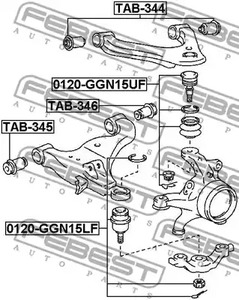 Фото TAB346 Подвеска FEBEST {forloop.counter}}