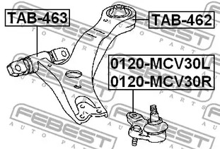 Фото TAB462 Подвеска FEBEST {forloop.counter}}