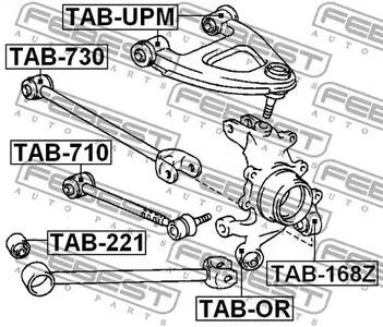 Фото TAB710 Подвеска FEBEST {forloop.counter}}