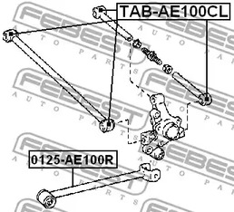 Фото TABAE100CL Подвеска FEBEST {forloop.counter}}