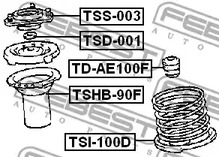 Фото TDAE100F Амортизатор FEBEST {forloop.counter}}