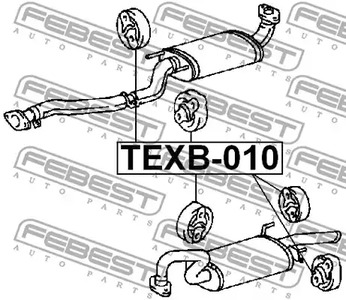 Фото TEXB010 Кронштейн FEBEST {forloop.counter}}