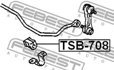 Фото TSB708 Подвеска FEBEST {forloop.counter}}