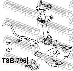 Фото TSB796 Подвеска FEBEST {forloop.counter}}