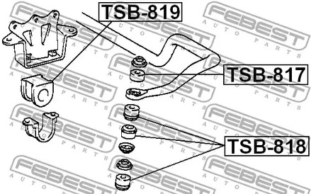 Фото TSB818 Подвеска FEBEST {forloop.counter}}