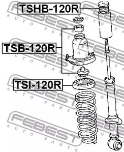 Фото TSI120R Тарелка пружины FEBEST {forloop.counter}}