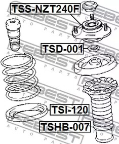 Фото TSSNZT240F Подвеска FEBEST {forloop.counter}}