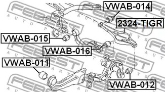 Фото VWAB011 Подвеска FEBEST {forloop.counter}}