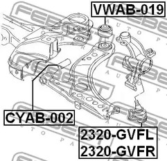 Фото VWAB-019 Подвеска FEBEST {forloop.counter}}