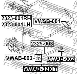 Фото VWAB32KIT Подвеска FEBEST {forloop.counter}}