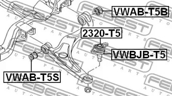 Фото VWABT5S Подвеска FEBEST {forloop.counter}}