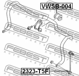 Фото VWSB004 Втулка FEBEST {forloop.counter}}