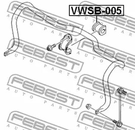 Фото VWSB005 Втулка FEBEST {forloop.counter}}